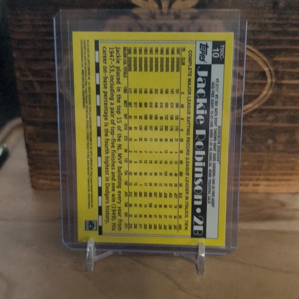 2025 Topps Chrome Jackie Robinson 35th Anniversary Mojo Refractor Dodgers HOF - Picture 3 of 3